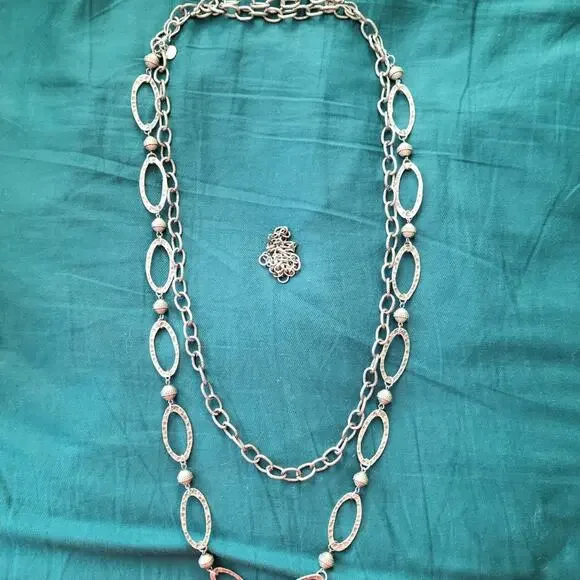 Coconut Shell and Silver Mialisia Necklace - Picture 4 of 5